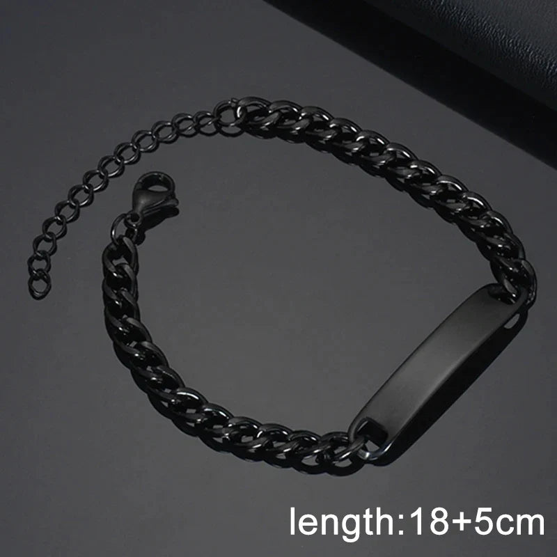 Letdiffery Personalized Eyes Photo Bracelets Stainless Steel Custom Laser Engrave Picture Name Date Men Women Kids Bracelet Gift