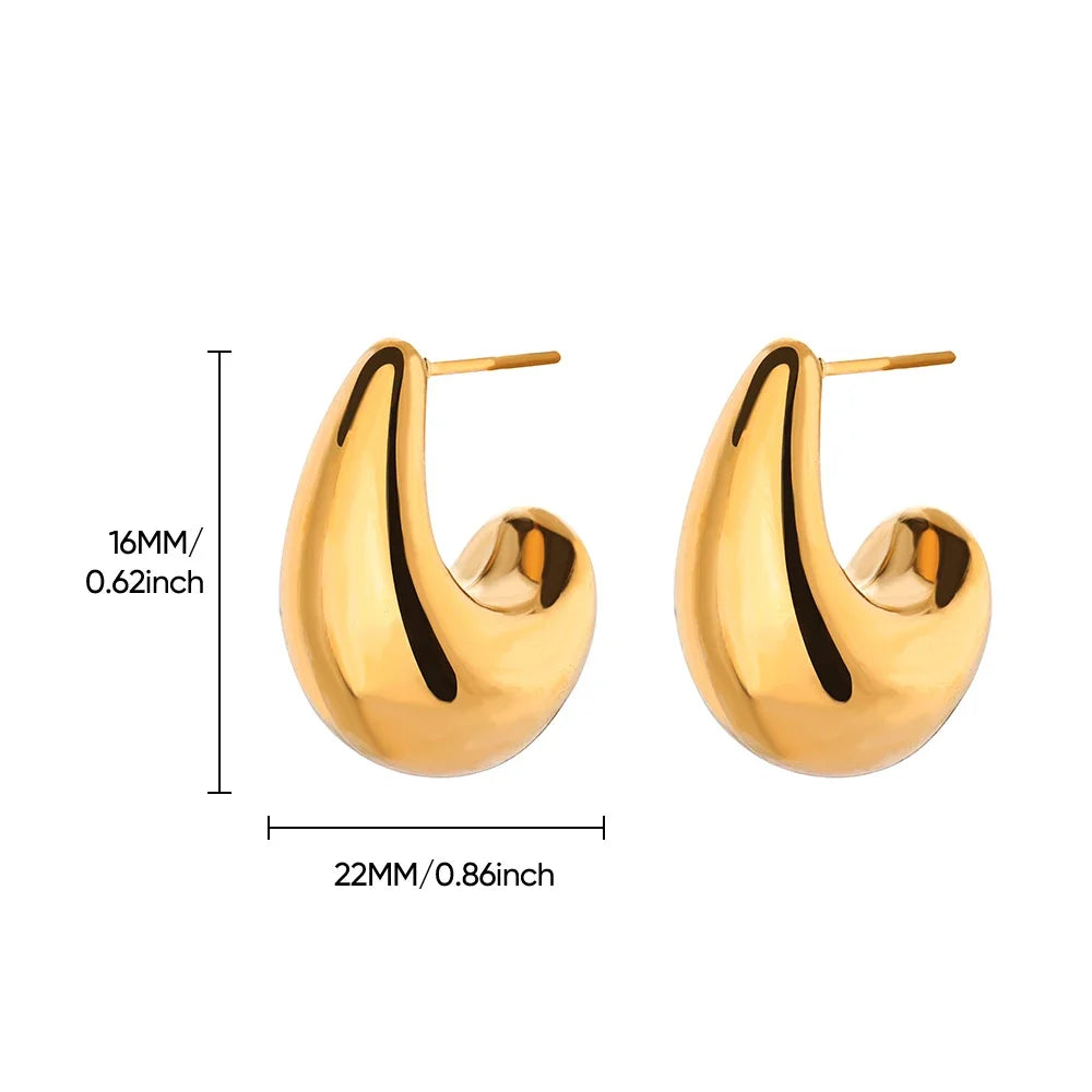 Geometric Flower Stainless Steel Earrings Women Sweet Sunflower Star Gold Color Ear Piercing Jewelry Wedding Accessories Gifts