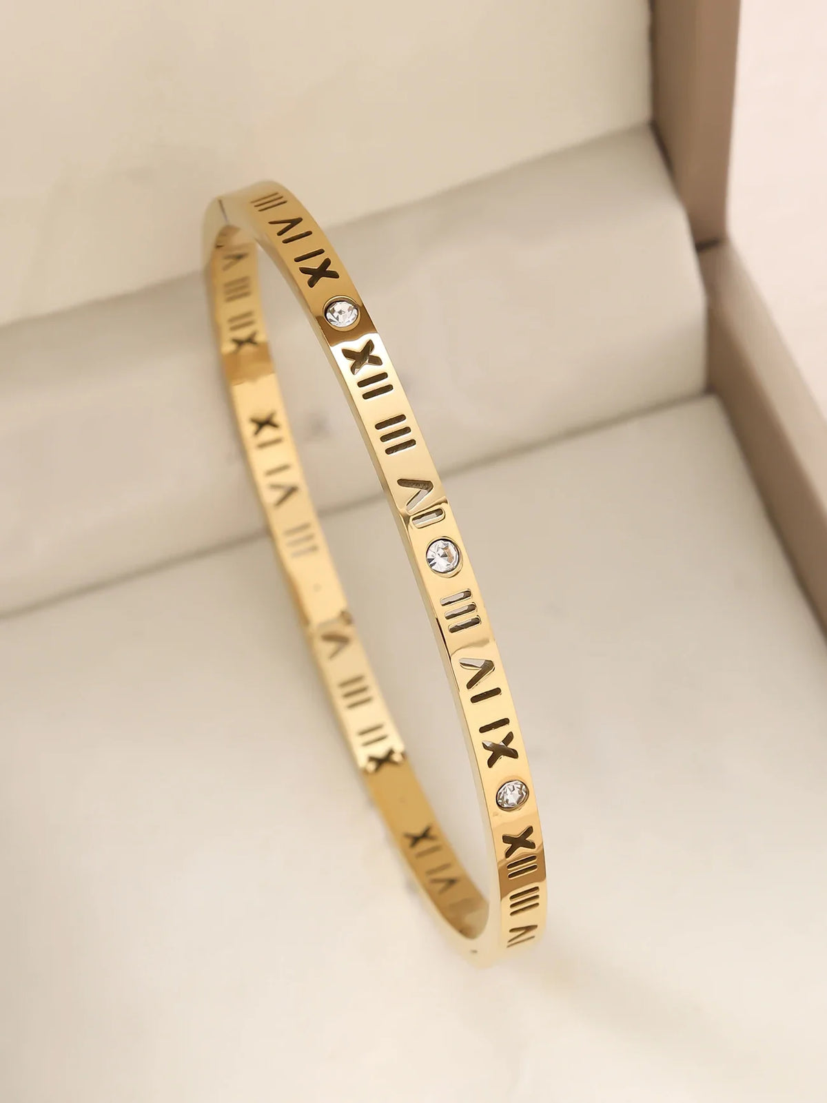 1pieces/set women's wedding jewelry party holiday Valentine's Day gift stainless steel bracelet plated with 18K gold bracelet