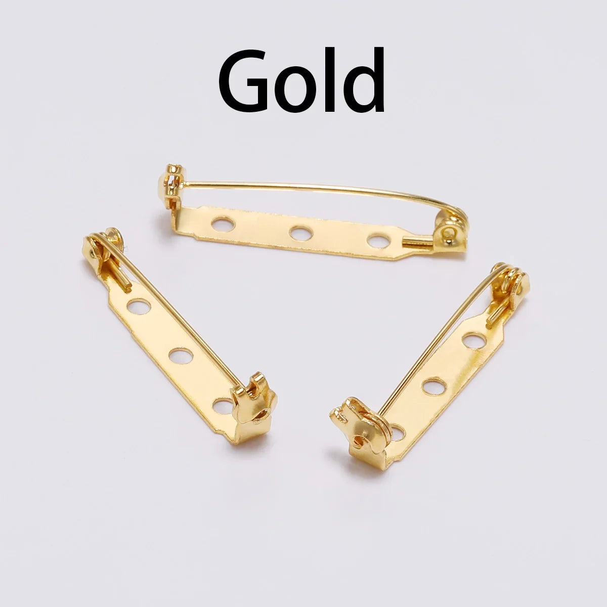 20-50pcs 20 25 32 38mm Brooch Clip Base Pin Blank Safe Lock Brooch Pin Base Badge Holder For DIY Jewelry Making Finding Supplies