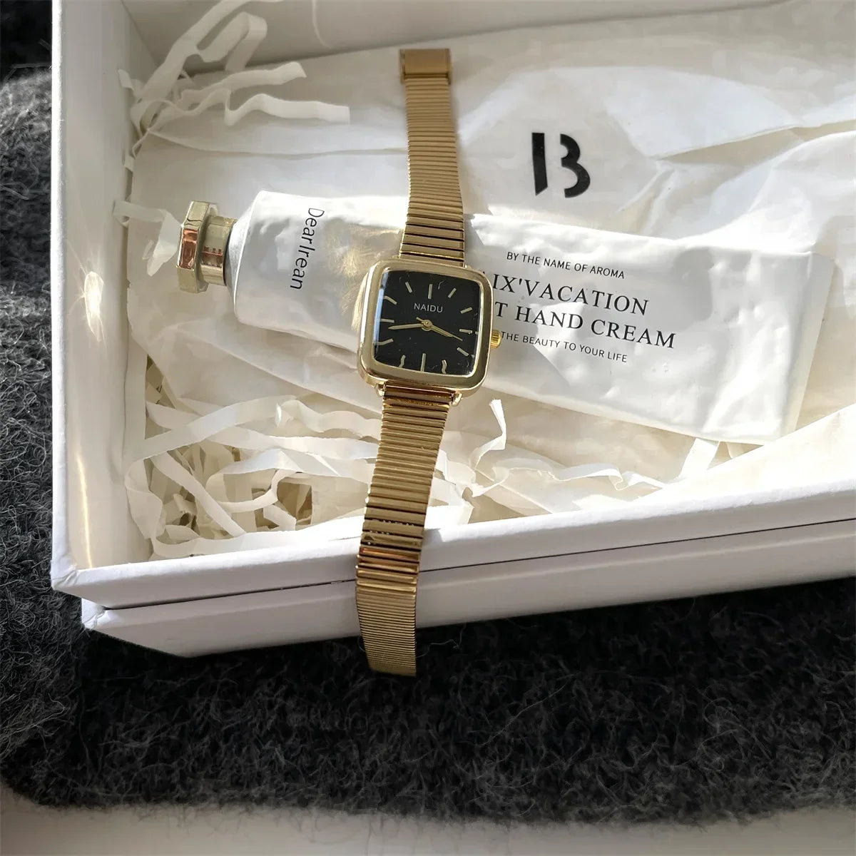 Brand Simple Quartz Watch for Women Retro Luxury Gift Ladies Watches Small Dial Adjustable Stainless Steel Strap Wristwatches