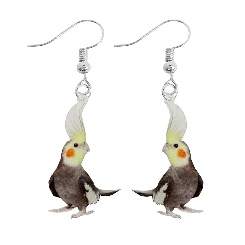 Earring For Women Acrylic Funny Custom Cute Girls Gift Eardrop Kids Animal Rabbit Parrot Bird Frog Butterfly