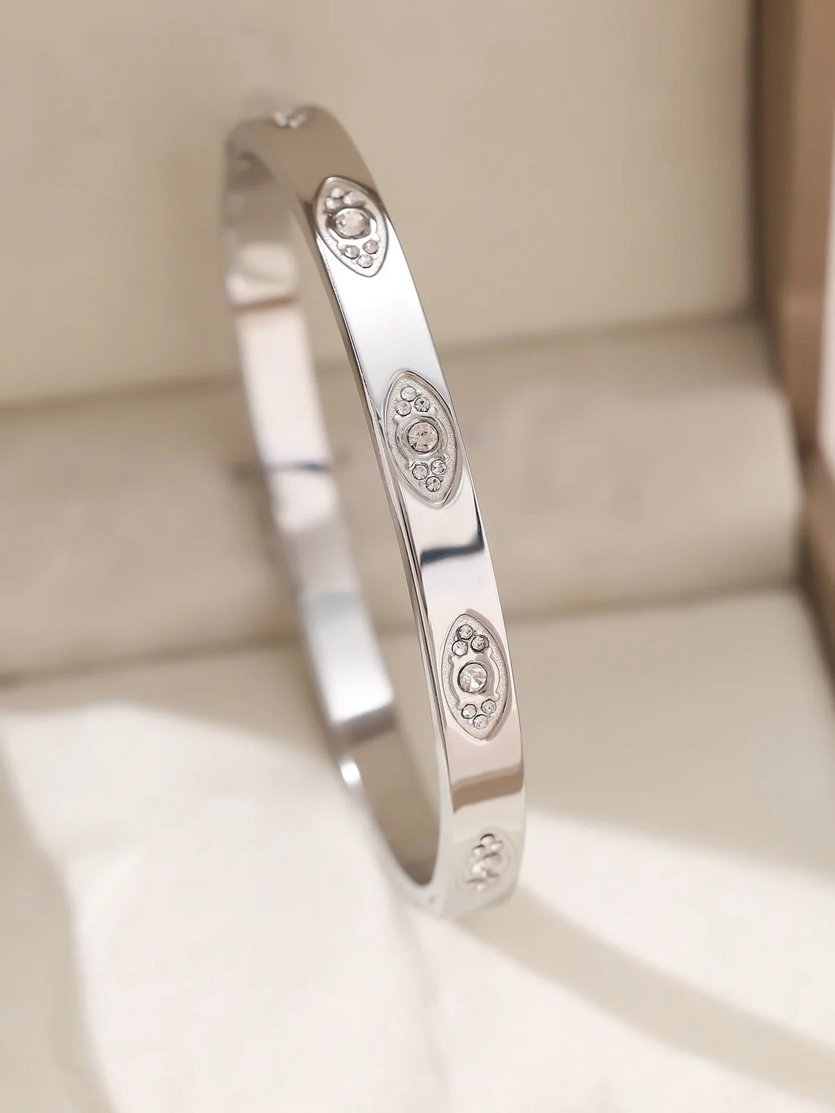 1pieces/set women's wedding jewelry party holiday Valentine's Day gift stainless steel bracelet plated with 18K gold bracelet