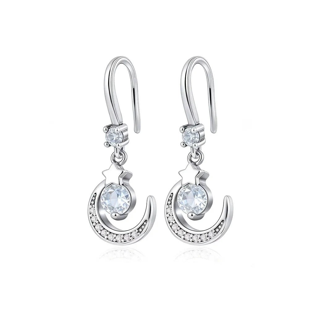 2026 New 925 Silver Elephant Cherry Blossom Butterfly Heart Earrings, a delicate choice for women's fashion jewelry