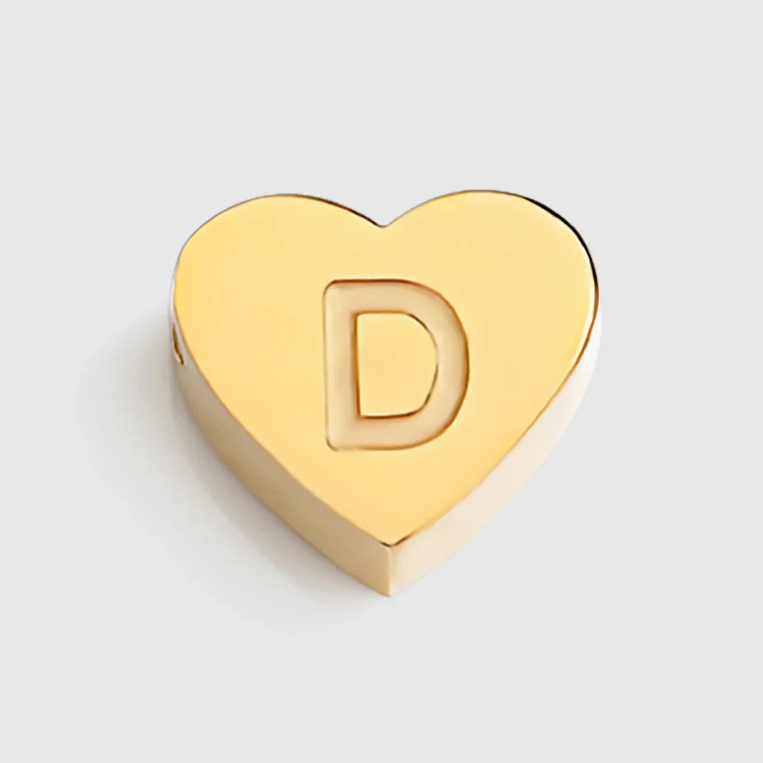 Initial Name Heart Shape Pendant For Necklaces 316L Stainless Steel Necklace for Women Bracelet Make Earrings Jewelry