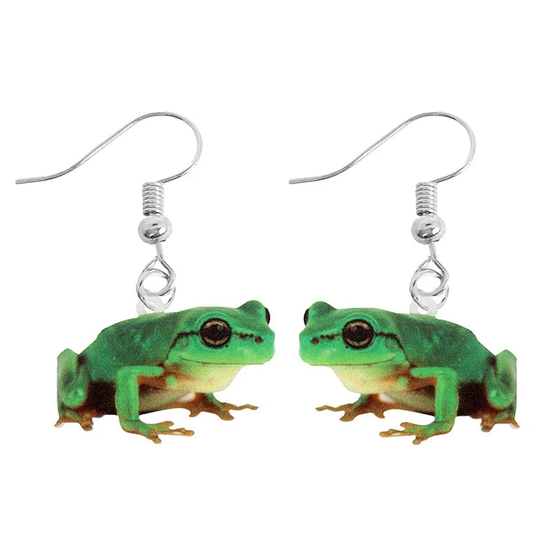 Earring For Women Acrylic Funny Custom Cute Girls Gift Eardrop Kids Animal Rabbit Parrot Bird Frog Butterfly