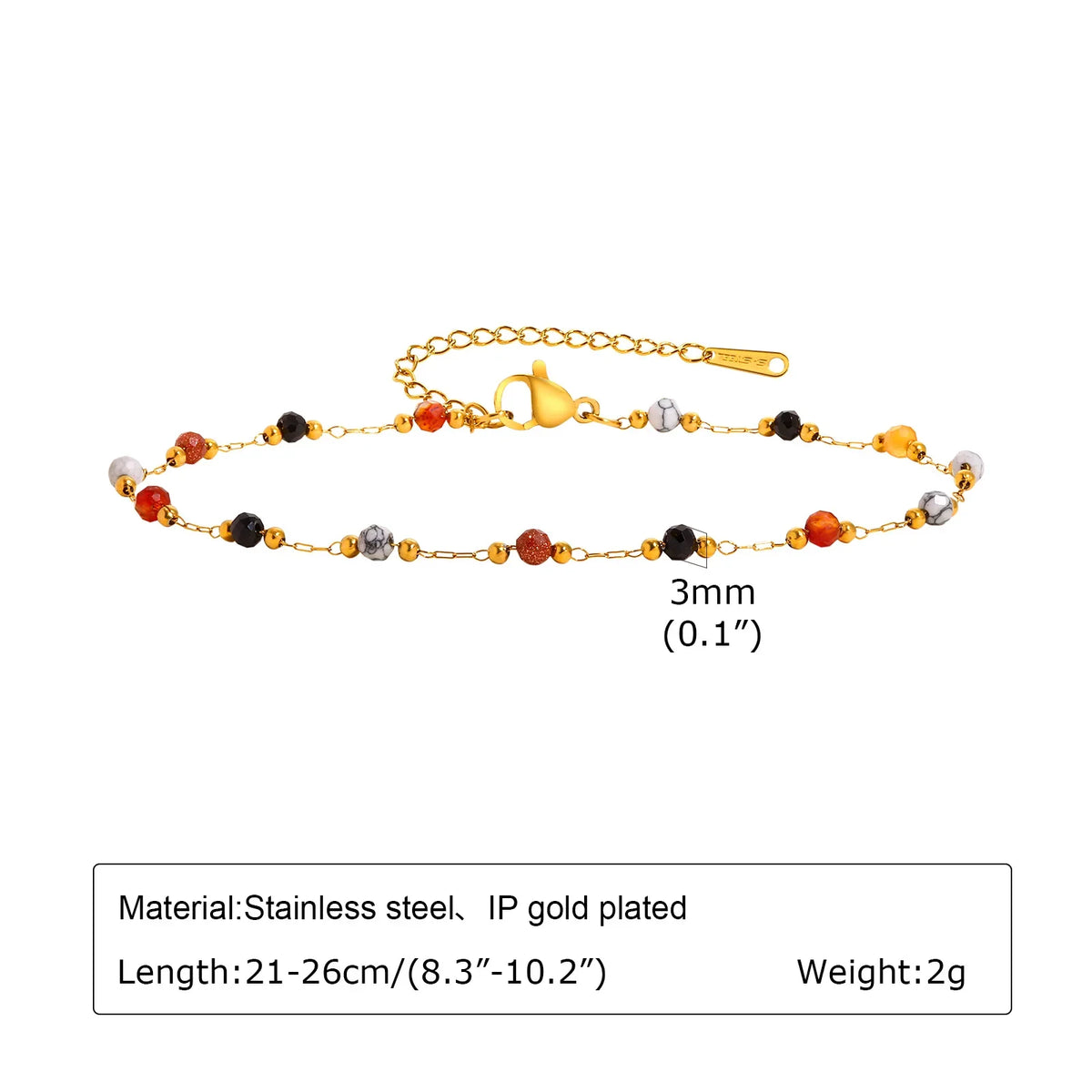 Stainless Steel Lucky Evil Eye Anklet Bracelet for Women, Blue Eye Beaded Chain Foot Anklets Summer Beach Lucky Amulet Gift