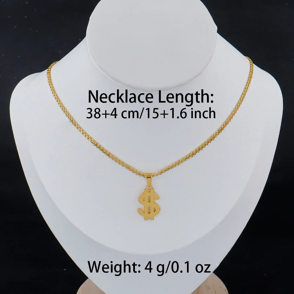 luxury stainless gold letter necklace for women high quality stainless steel Minimalist letters for necklace Daily wear Gift