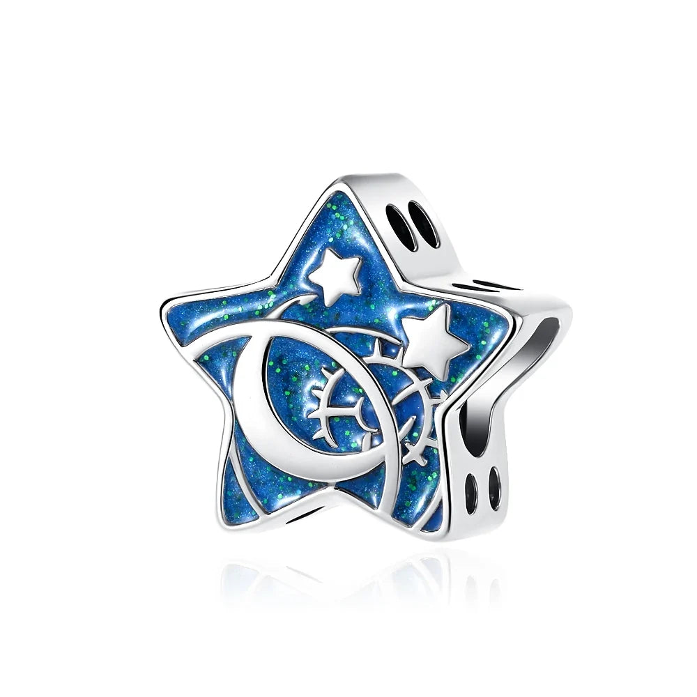 2026 925 Silver Flower, Butterfly, Highland Cow, Motorcycle Pendant Fit European Original Bracelet DIY Jewelry Exquisite Jewelry