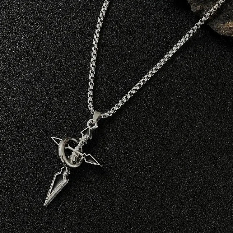 Cross Pendant Men's Necklace Men's Fashion Brand Chain Accessories Men's Fashion Hoodie Pendant Titanium Steel Chain