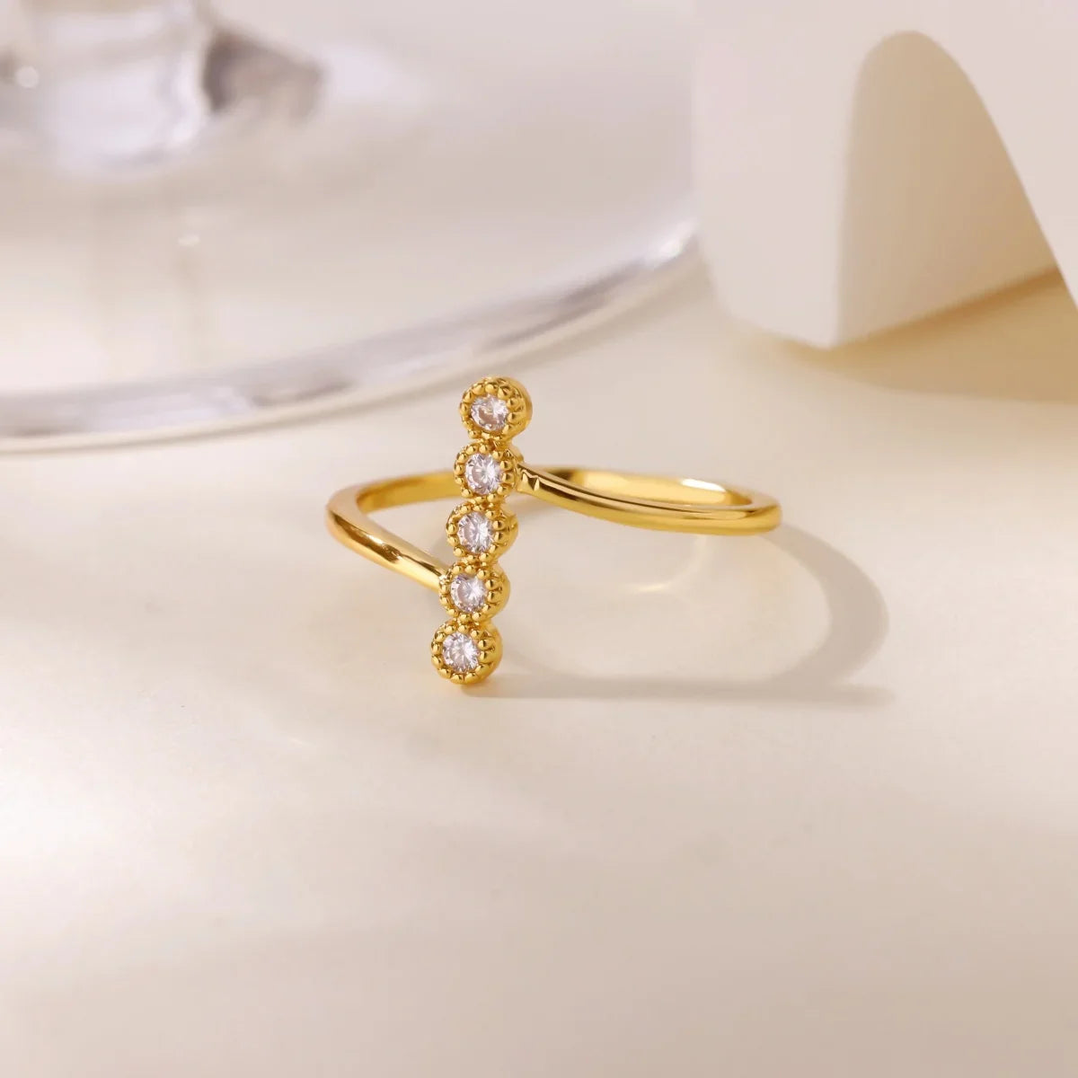 Luxury Opal Zircon Sun Rings For Women Girls Stainless Steel Gold Color Open Ring 2025 New Fashion Wedding Couple Jewelry Gift