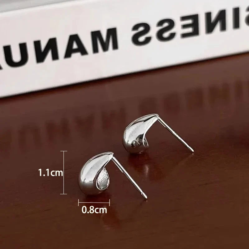 Ventfille 925 Sterling Silver Water Drop Earring for Women Gift Minimalism Versatile Office Trend Jewelry Dropshipping