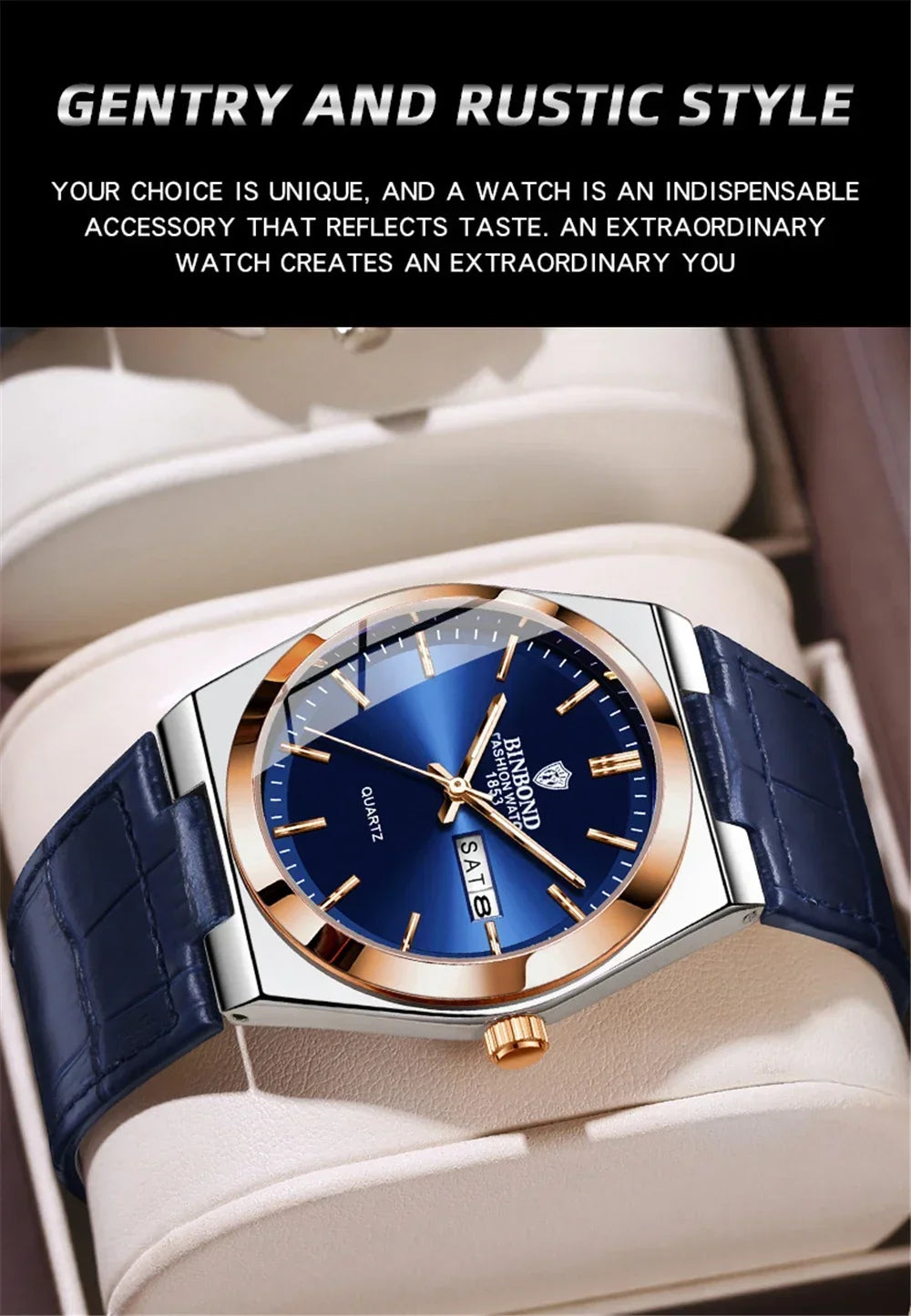 2026 Casual Business Leather Fashion Quartz Wristwatches Gold Clock Men Luxury Watch Automatic Watches Mens Gifts Montre Homme
