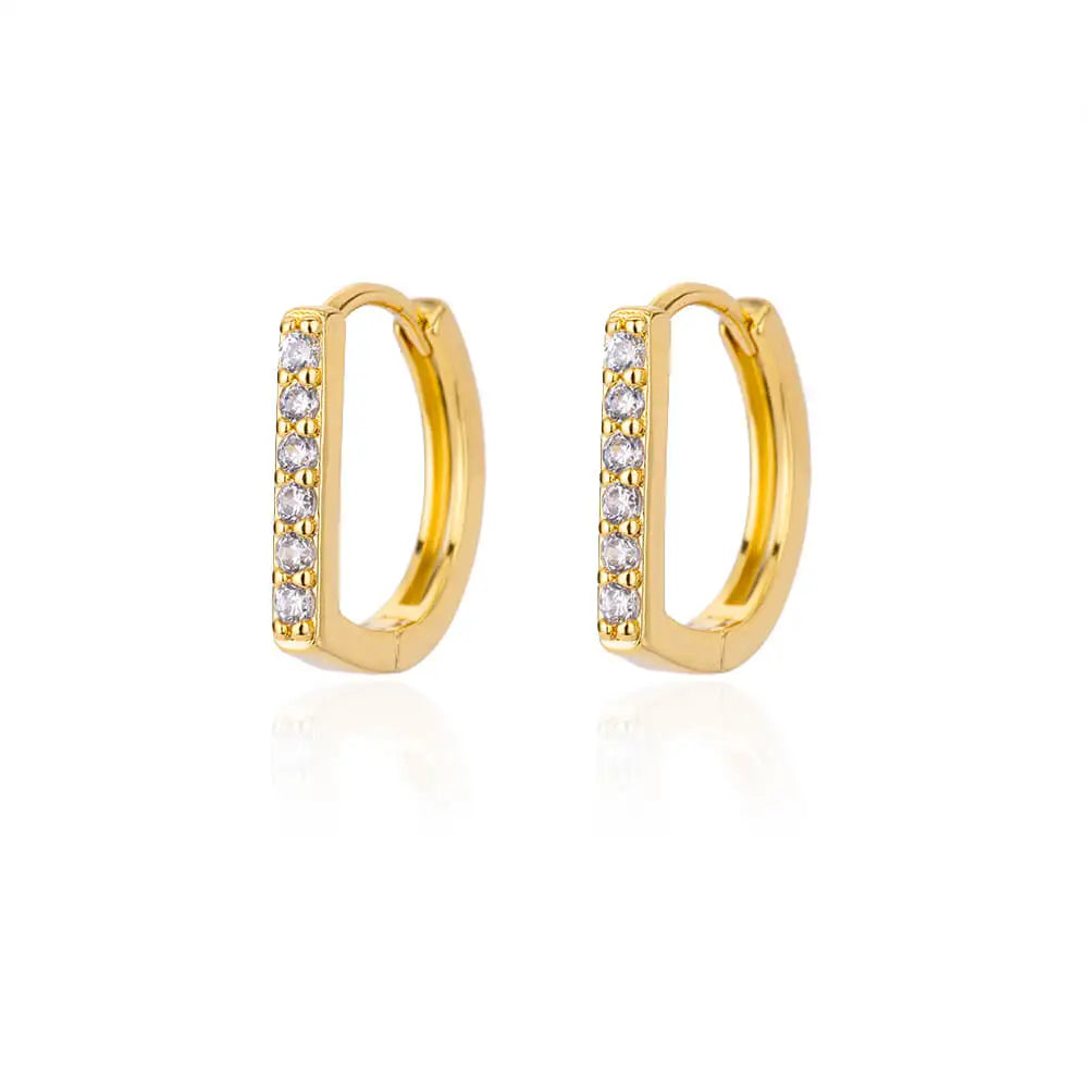 Zircon Evil Eye Earrings For Women Stainless Steel Gold Color Pendientes Piercing Earring Goth 2024 New In Jewelry aretes mujer
