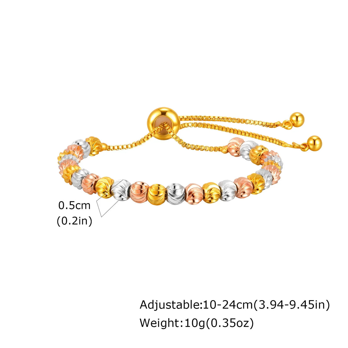 Two Tone Chain Bracelet for Women, Chunky Mixed Metal Link, Stainless Steel Waterproof Jewelry, Stylish Adjustable Wristband