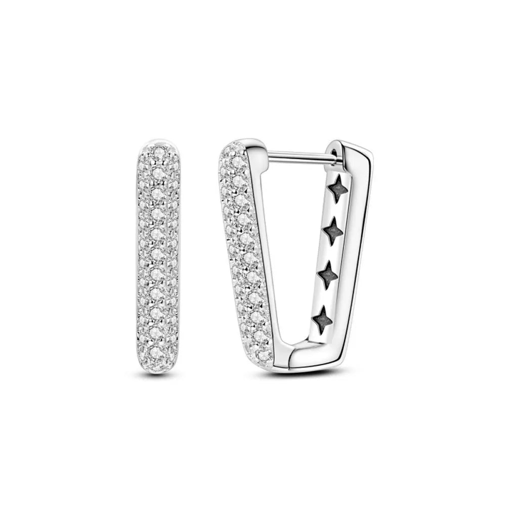 2026 New 925 Silver Elephant Cherry Blossom Butterfly Heart Earrings, a delicate choice for women's fashion jewelry