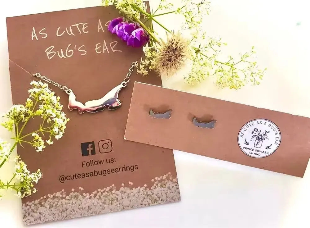 Customized link Necklace earrings