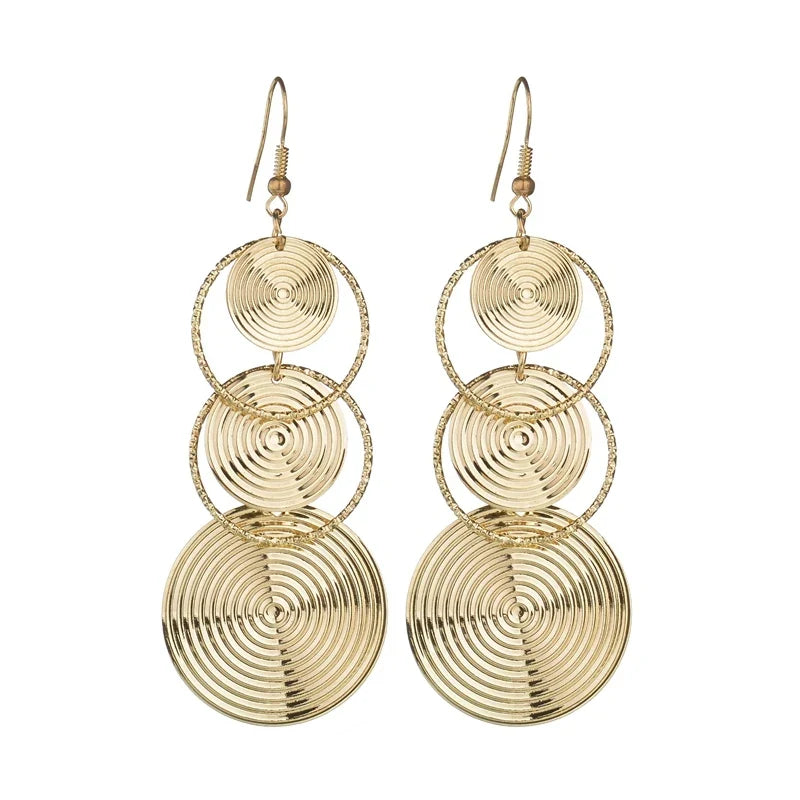 Floating Earrings Valentine's Day Love Pendant Earrings Elegant Long Women's Floating Hook Earrings Exaggerated Metal Pendant
