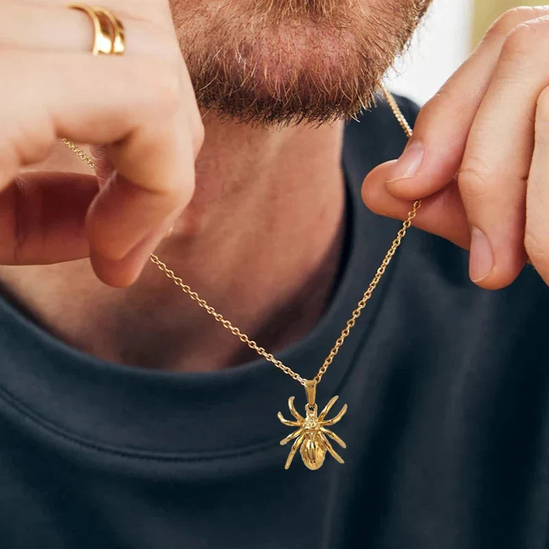 Classic Hot Sale 18K Gold Plated Stainless Steel Mens Jewelry Titanium Steel Gold Chain Pendant  Necklace