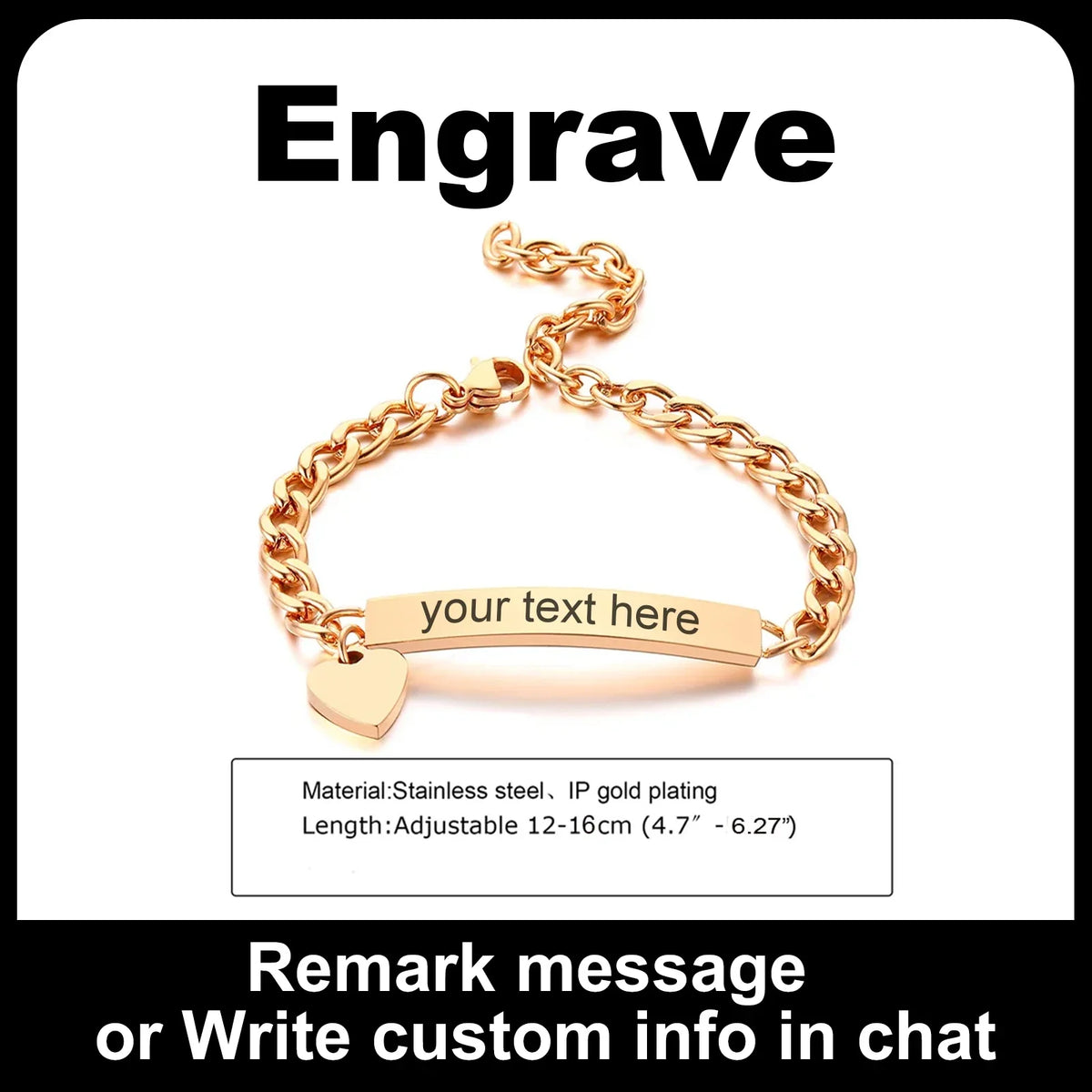 Customized Heart Bracelet for Little Girl Boy, Engravable ID Name Bracelet, Personalized Stainless Steel Chain Birthday Gift