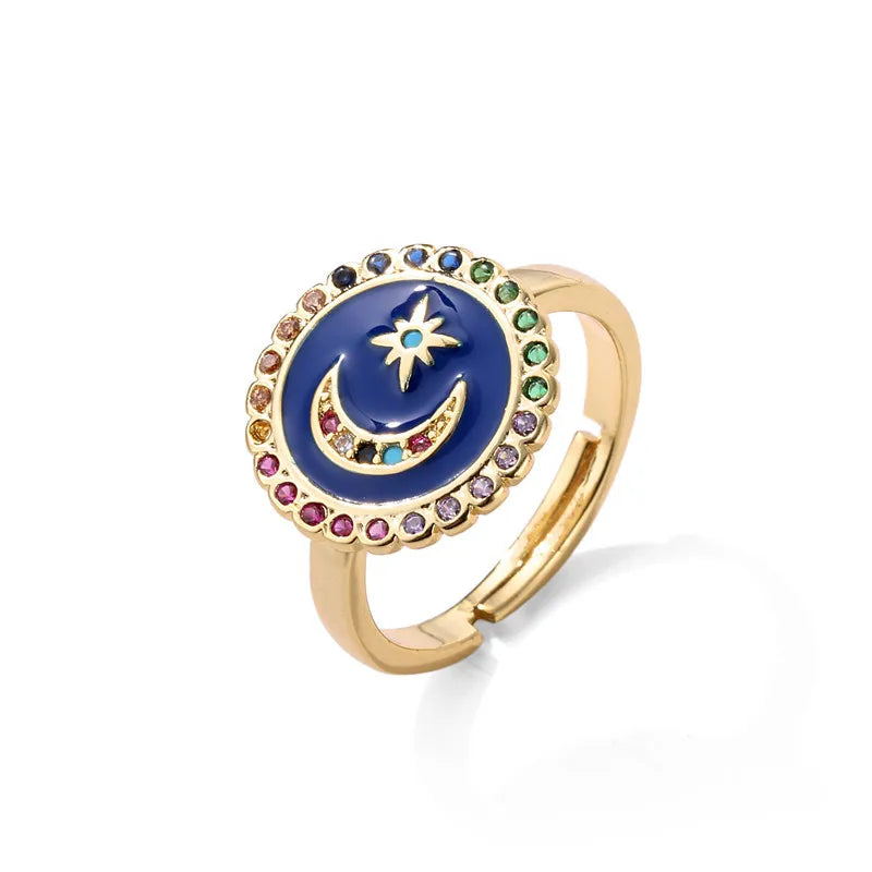 NEWBUY 2024 New Rings For Women White CZ Handmade Enamel Lovely Cat Unique Trendy Ring Party Fashion Jewelry