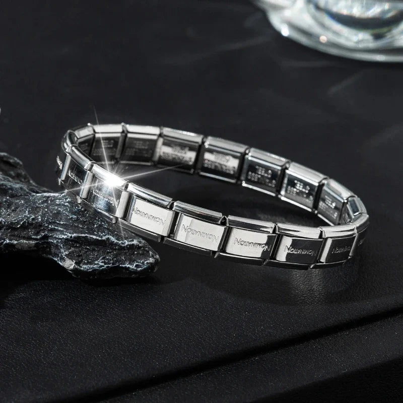 New Trend Stainless Steel Bracelet European And American Elastic Titanium Steel Bracelet Fashion Simple Design
