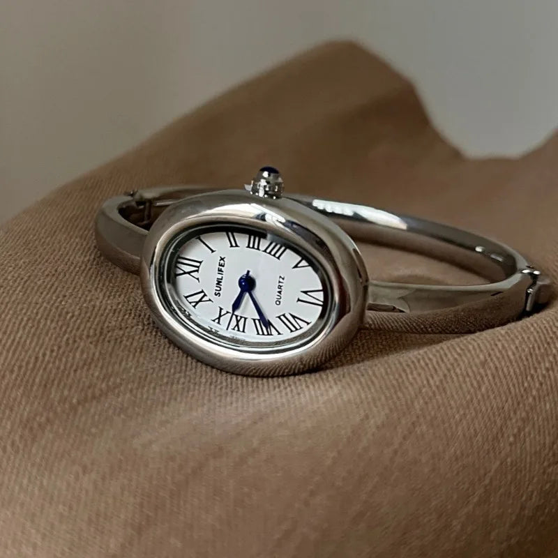 Famous Brand Women Quartz Watch Fashion Luxury Gold Wristwatch Gift Ladies Rome Dial Bracelet Watch Dropshipping Clock