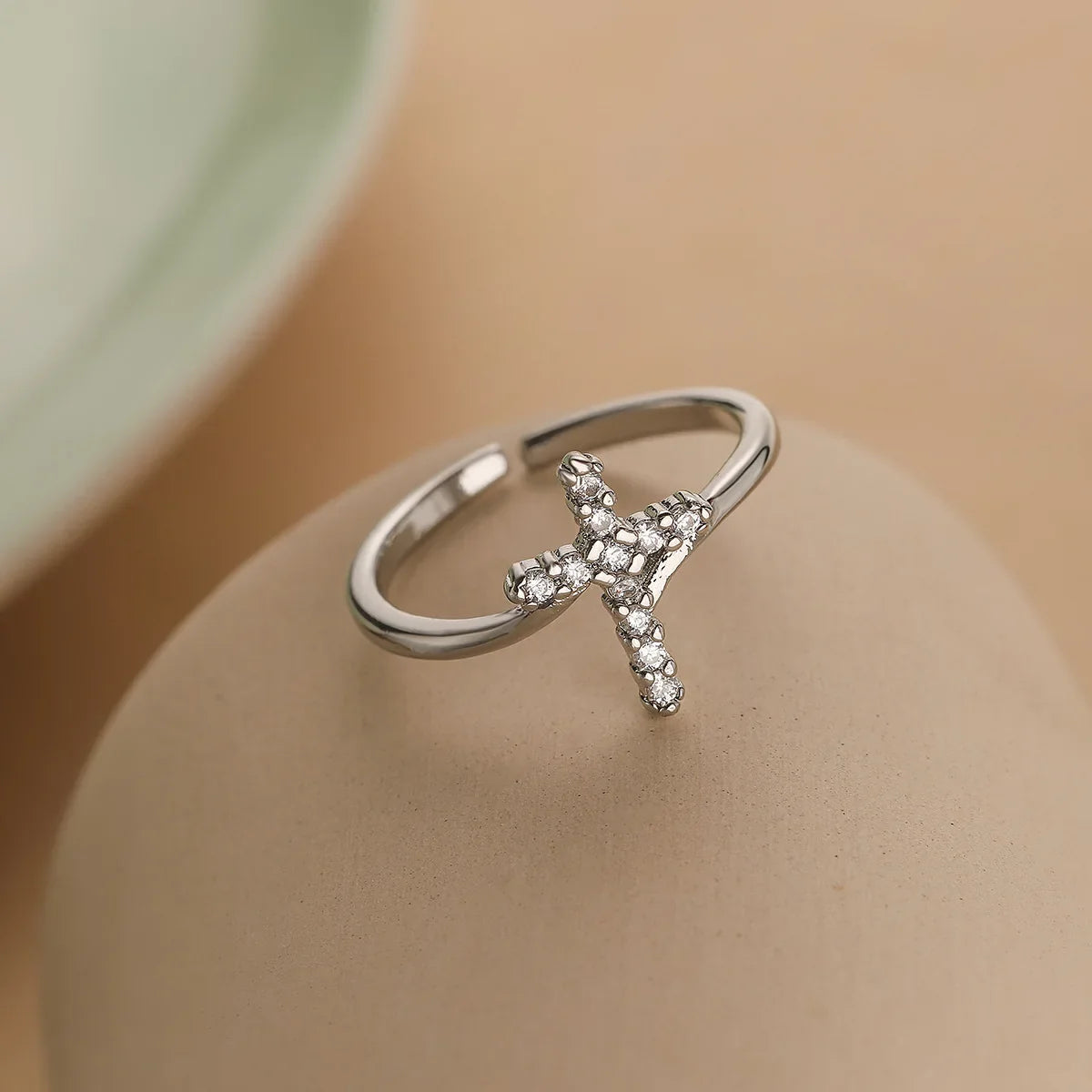 NEWBUY 2026 New Fashion Clear Shiny CZ Zircon Cross Evil Eye Rings For Women Girl Finger Accessories Party Jewelry Gift