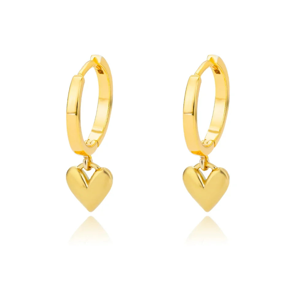 Freshwater Ocean Starfish Shell Hoop Earrings For Women Elegant Stainless Steel Gold Color Aretes Christmas jewelry accessories