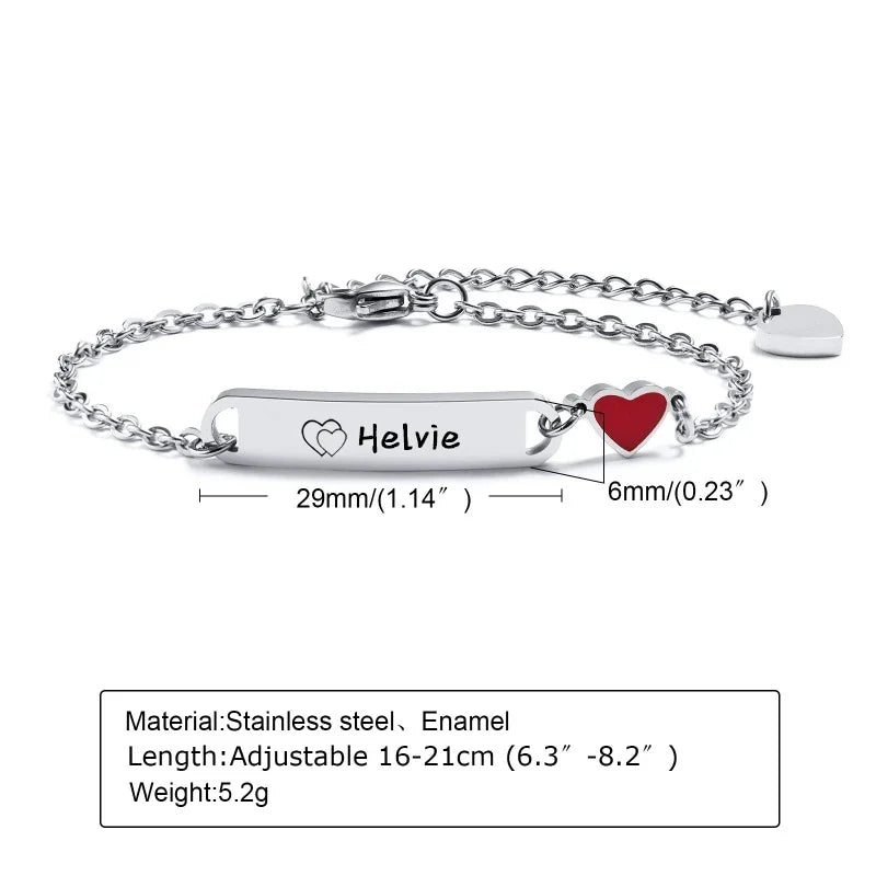 Personalized Baby Name Bracelet 14K Gold Plated Customized ID Bracelets for Girls Boys Custom Text Bracelet New Born Gift