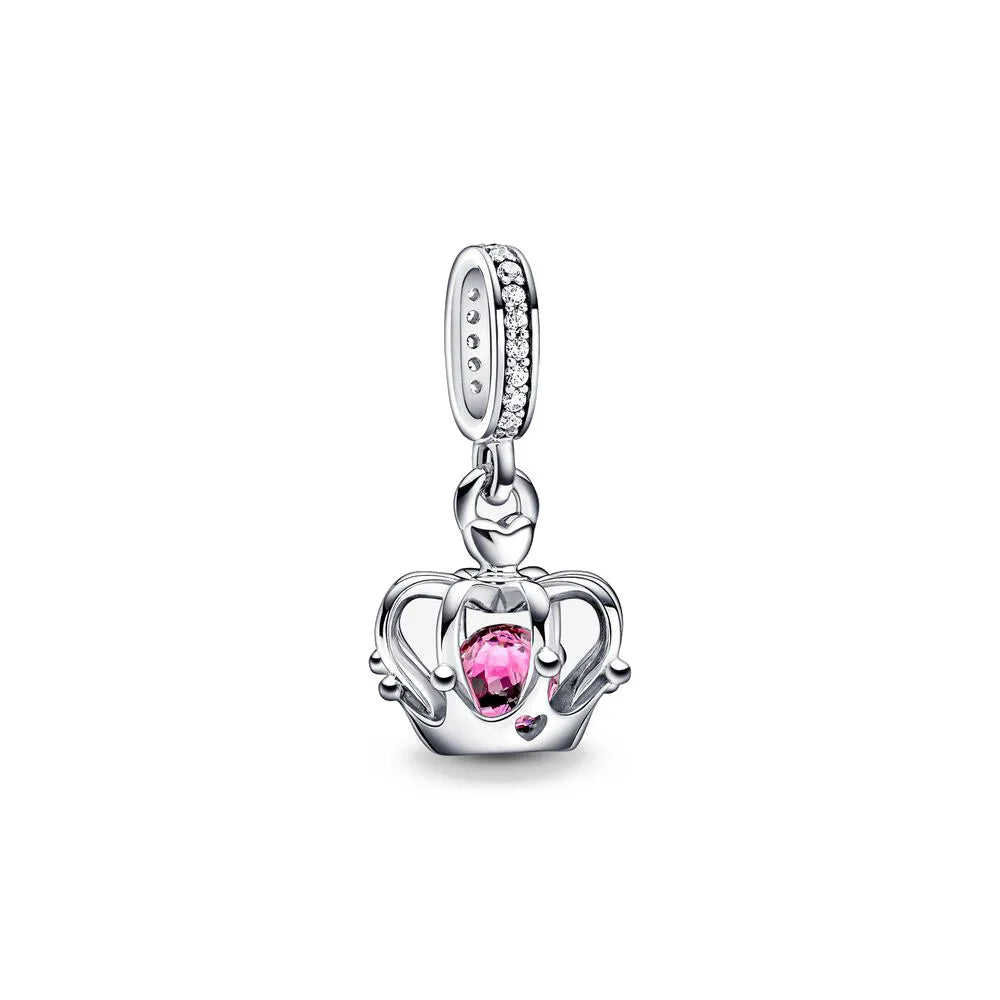 2026 Spring Pink Series Ballon Butterfly Flower Pendant Fit S925 European 925 Sterling Silver Bracelet Bangles Necklace