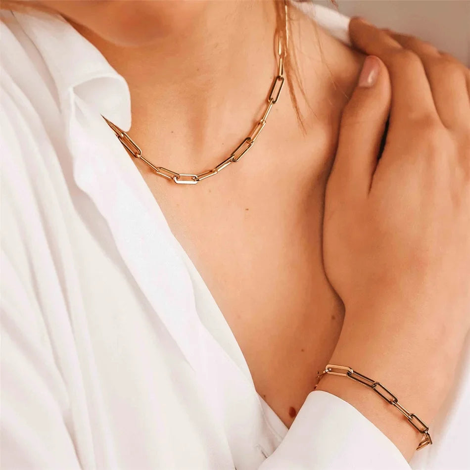 Bracelet for Women Curb Cuban Link Chain Stainless Steel Womens Bracelets Chains Davieslee Jewelry