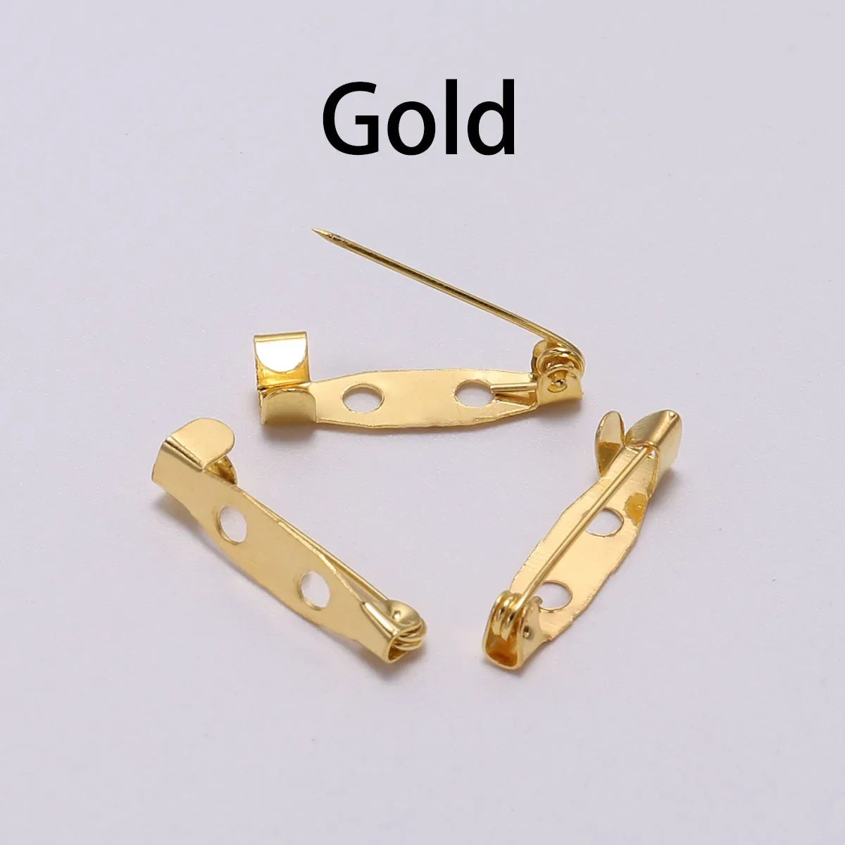 20-50pcs 20 25 32 38mm Brooch Clip Base Pin Blank Safe Lock Brooch Pin Base Badge Holder For DIY Jewelry Making Finding Supplies
