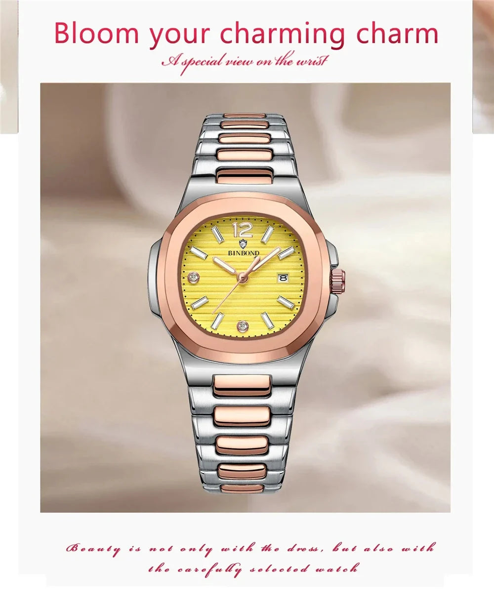 31mm New Digital Fashion Quartz Wristwatches Ladies Watches For Woman Luxury Small Gold Diamond Watch Women Clock Reloj Muje