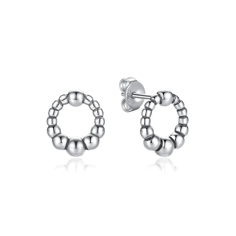 Original 925 Sterling Silver Earrings 2026 Stud Hoop Crystal Earings For Women Rose Gold Crown Heart Infinity Bee Earing Jewelry