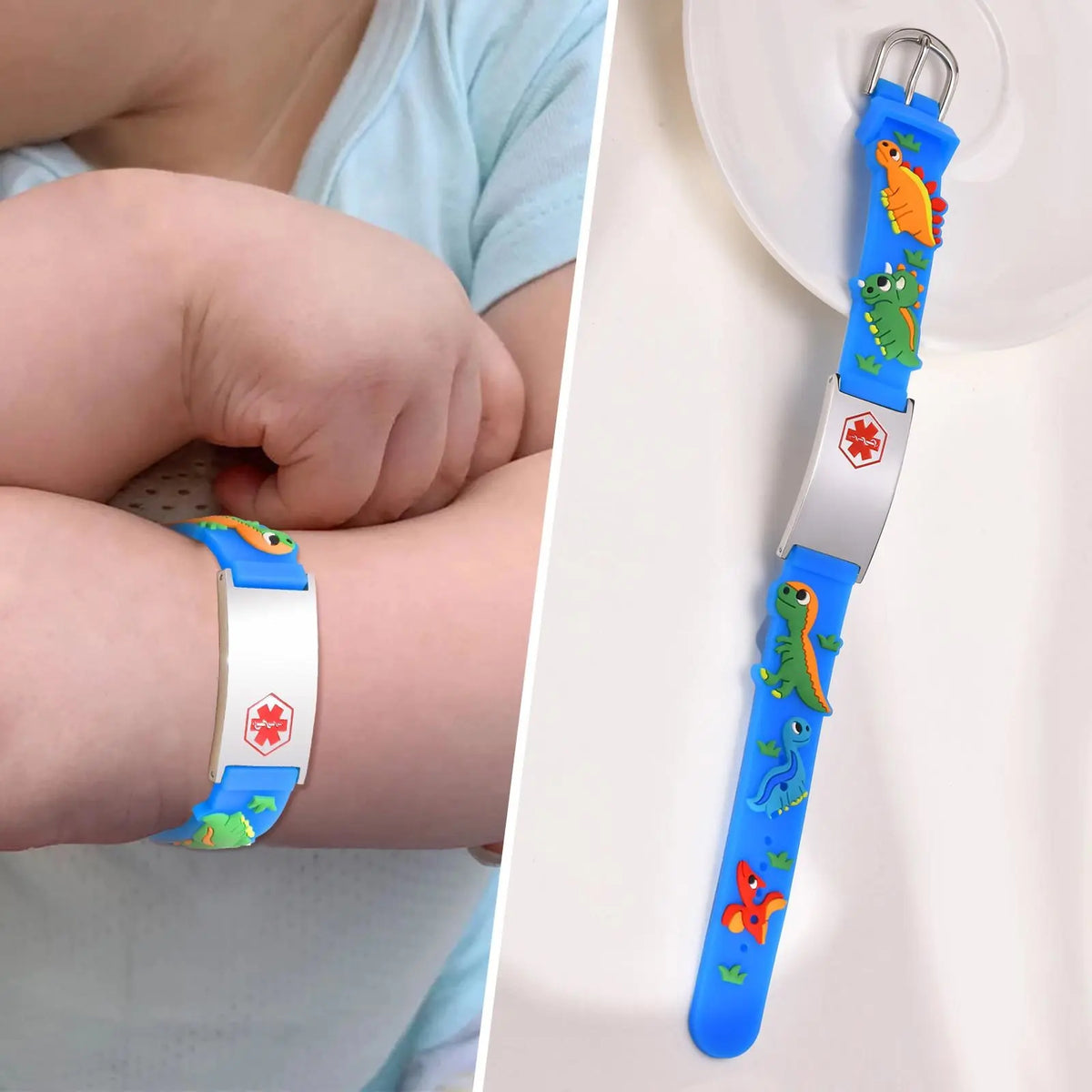 Customzied Personalized ID Bracelet for Little Girls Boys, Silicone Bracelet Adjustable, Engrave Quotes Inspirational Gift