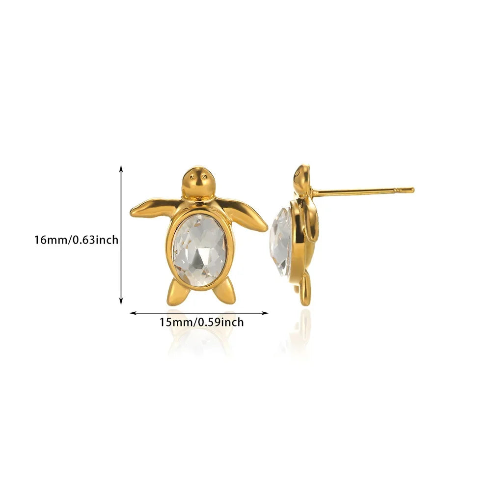 Geometric Flower Stainless Steel Earrings Women Sweet Sunflower Star Gold Color Ear Piercing Jewelry Wedding Accessories Gifts