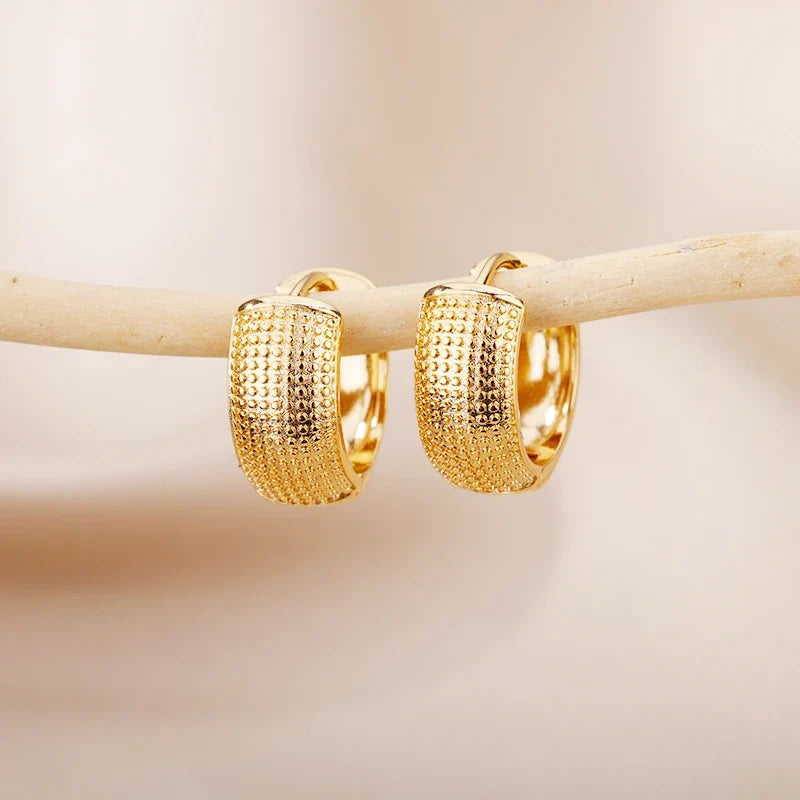 Trendy C-Shape Earrings For Women Stainless Steel Geometric Piercing Stud Earring 2024 New Fashion Party Jewelry Accessories