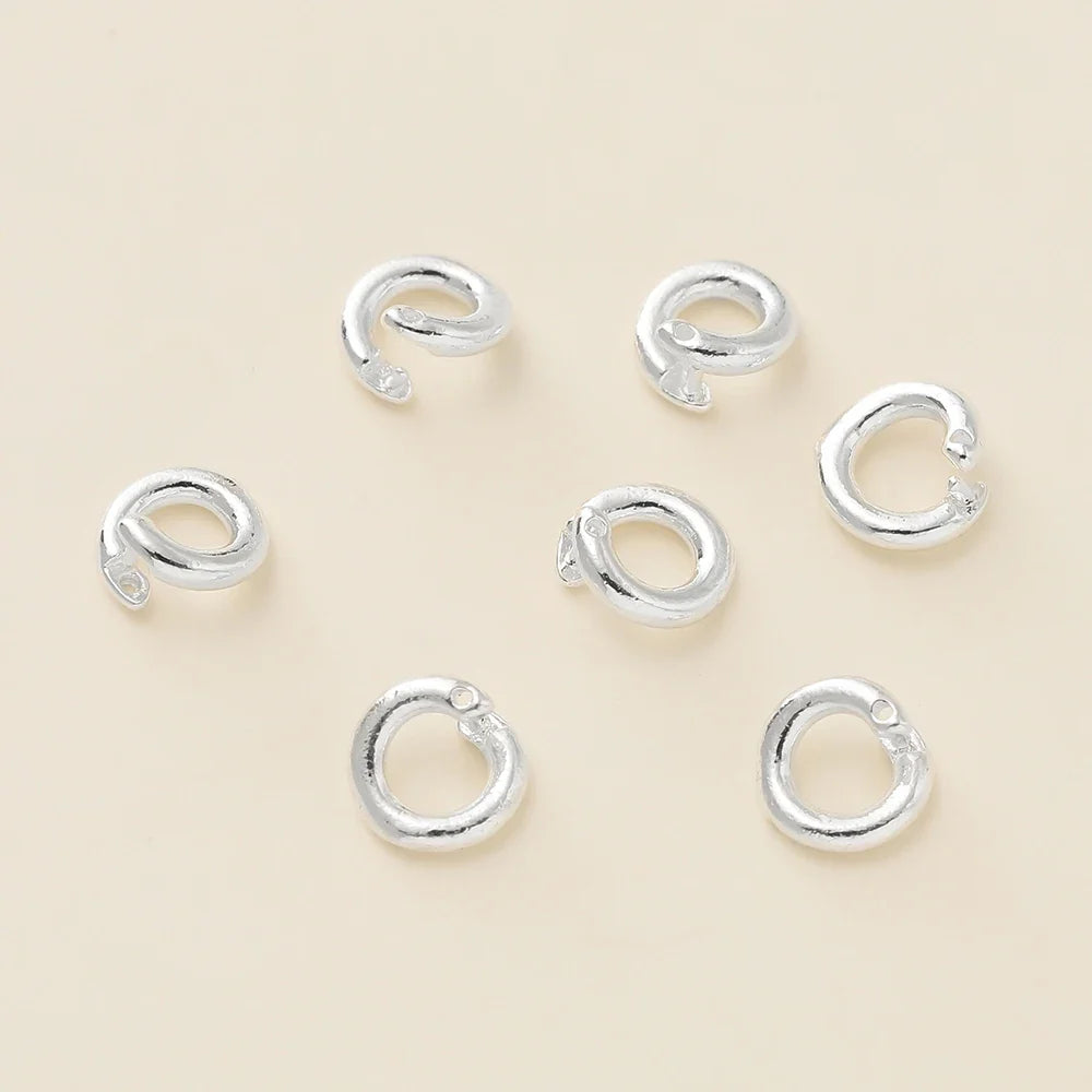 10Pcs/Pack 14/18K Gold Color Plated Open Jump Rings Split Rings Connector For Necklace Bracelets Jewelry Making Accessories