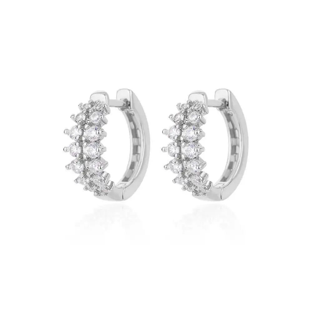 Zircon Star Pendientes Earrings for Women Girl Stainless Steel Gold Color Earring Y2k Wedding Aesthetic Jewelry aretes mujer