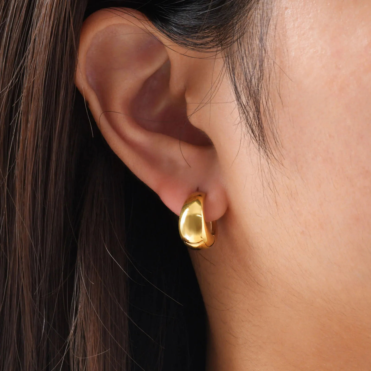 Thick Ear Cuff Earrings, Non-piercing Clip On Cartilage Earrin Stainless Steel, Fake Helix Cartilage Jewelry For Women One Piece