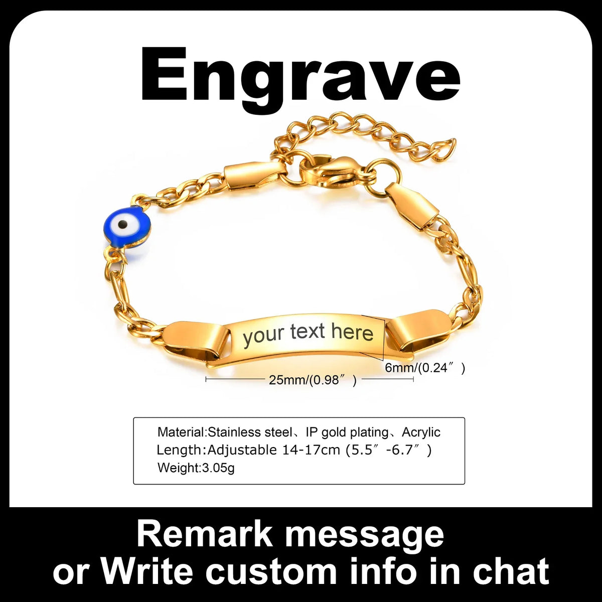 Customized Heart Bracelet for Little Girl Boy, Engravable ID Name Bracelet, Personalized Stainless Steel Chain Birthday Gift