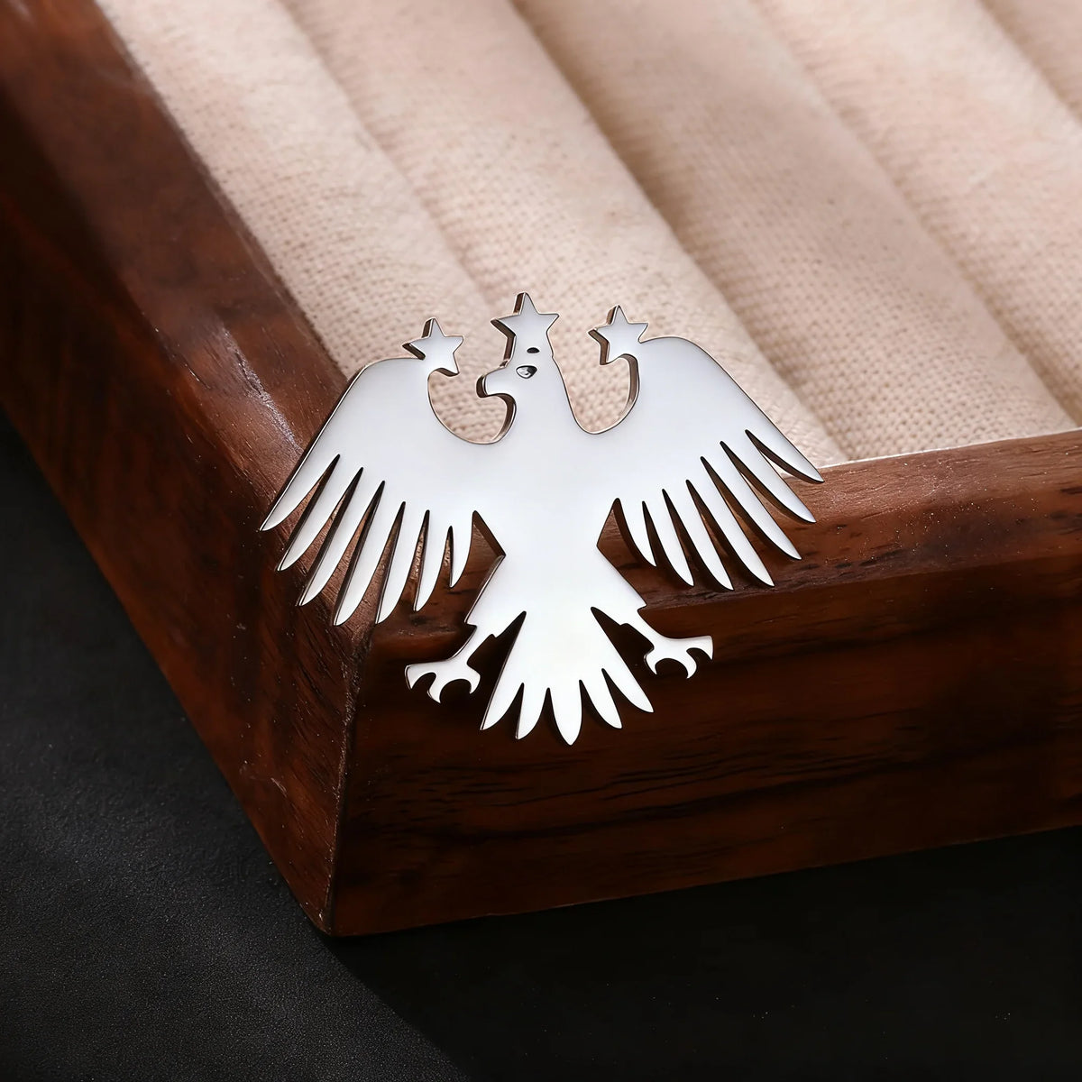 Gold Color Punk Eagle Brooch For Women Men Fashion Geometric Animals Emblem Charm Stainless Steel Jewelry Birthday Father Gift