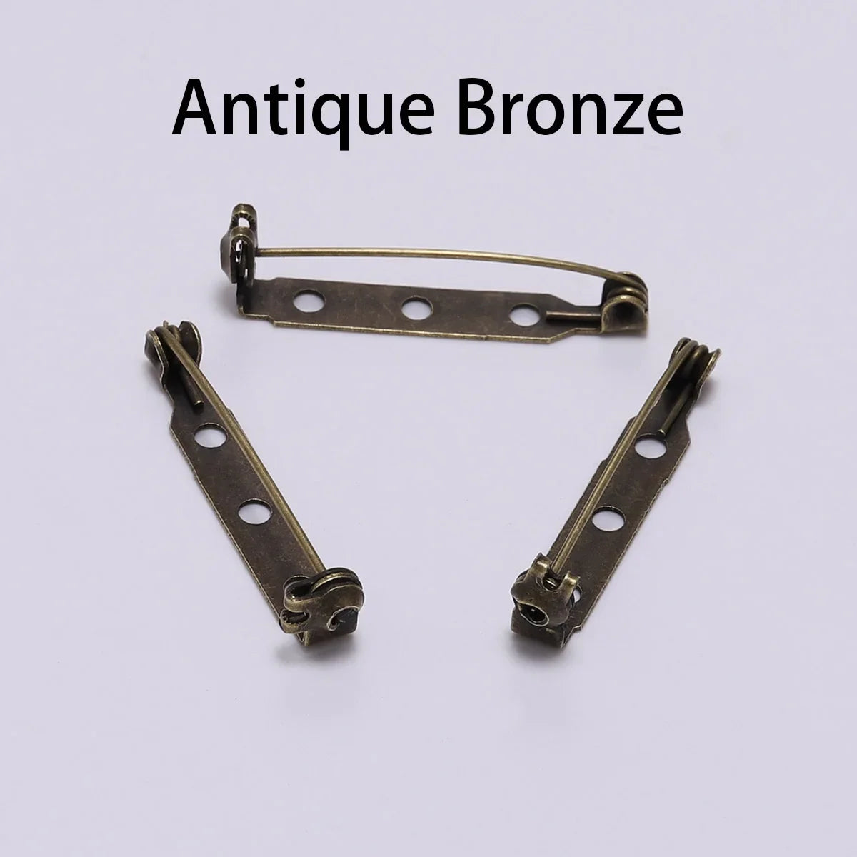 20-50pcs 20 25 32 38mm Brooch Clip Base Pin Blank Safe Lock Brooch Pin Base Badge Holder For DIY Jewelry Making Finding Supplies