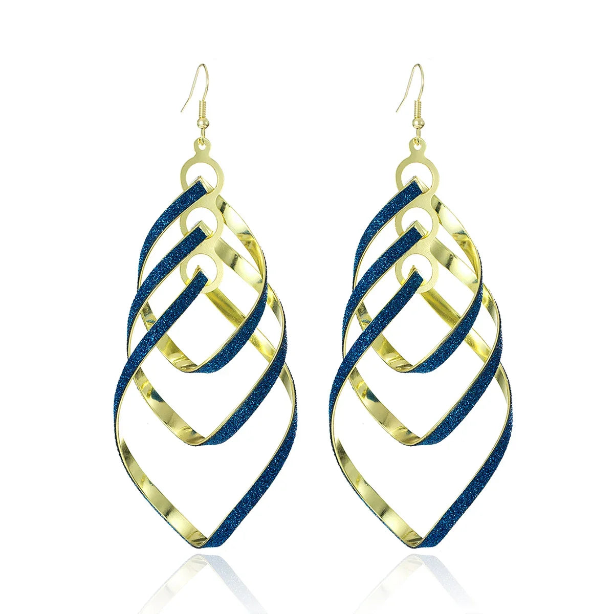 Floating Earrings Valentine's Day Love Pendant Earrings Elegant Long Women's Floating Hook Earrings Exaggerated Metal Pendant