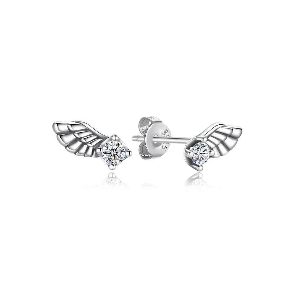 Original 925 Sterling Silver Earrings 2026 Stud Hoop Crystal Earings For Women Rose Gold Crown Heart Infinity Bee Earing Jewelry