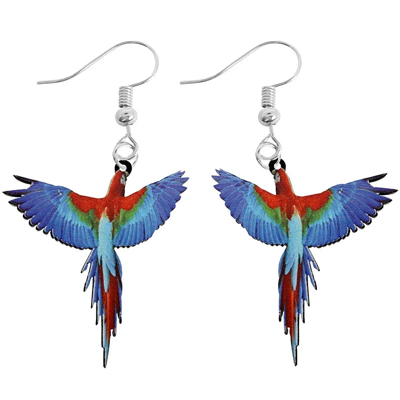 Earring For Women Acrylic Funny Custom Cute Girls Gift Eardrop Kids Animal Rabbit Parrot Bird Frog Butterfly