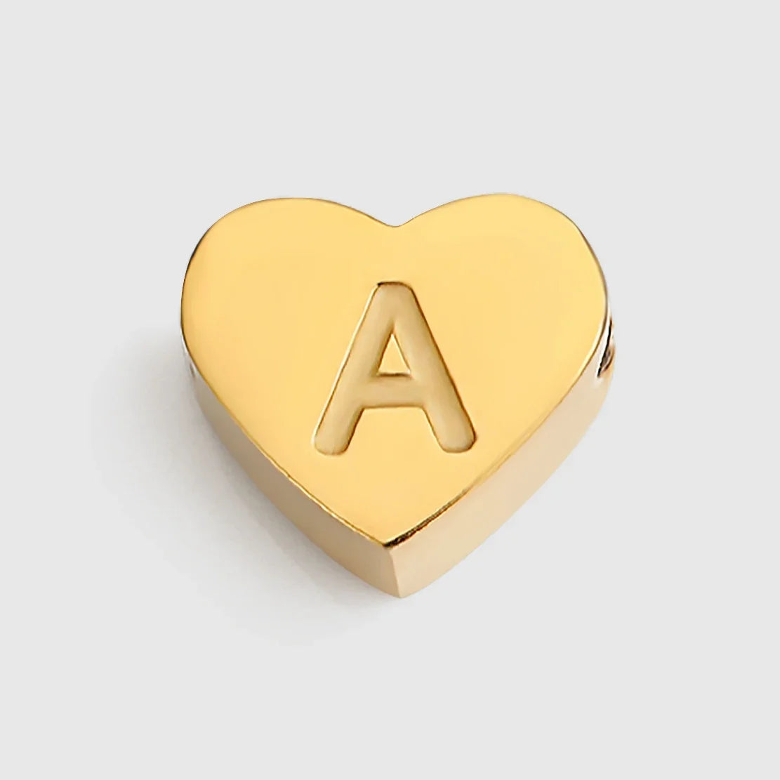 Initial Name Heart Shape Pendant For Necklaces 316L Stainless Steel Necklace for Women Bracelet Make Earrings Jewelry