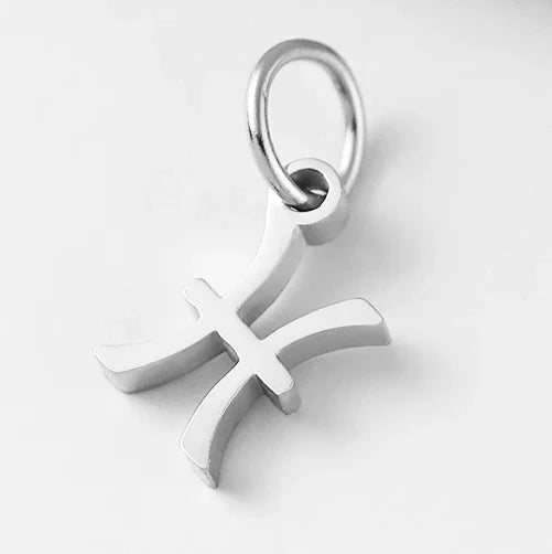 SUNIBI Stainless Steel Star Zodiac Sign 12 Constellation Pendant Accessories for Necklace Women Man Jewelry Gifts Wholesale