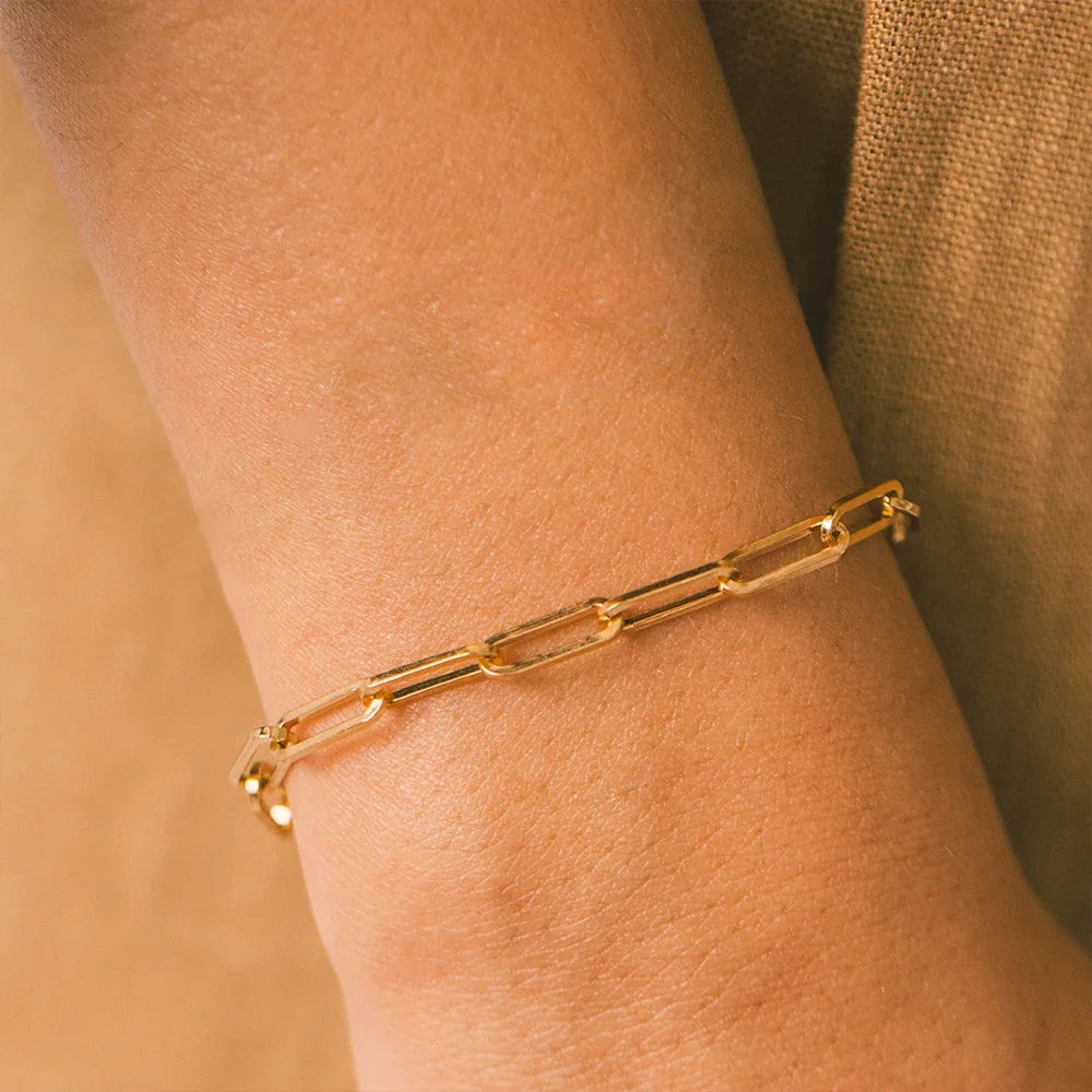 Bracelet for Women Curb Cuban Link Chain Stainless Steel Womens Bracelets Chains Davieslee Jewelry